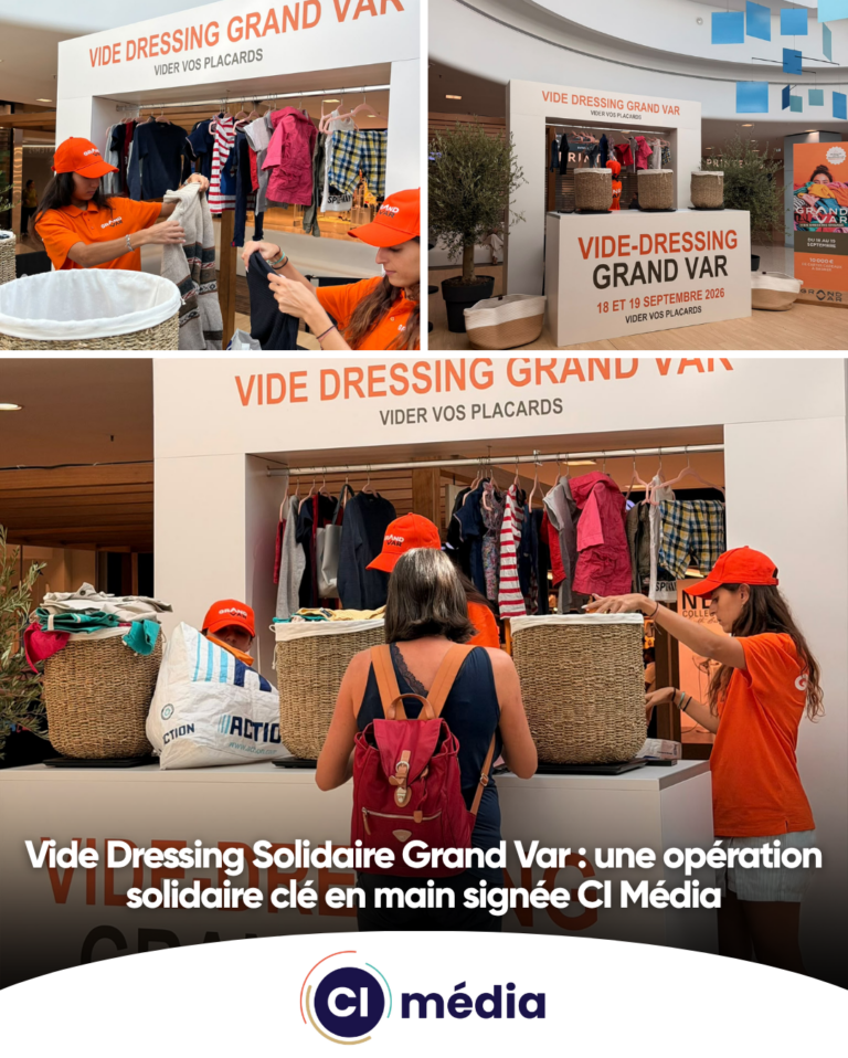 CI Media et Grand Var pour une opération Vide dressing solidaire