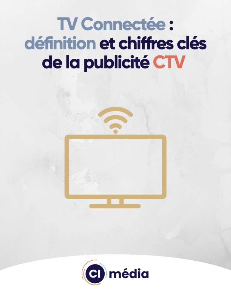 Publicité TV connectée diffusée sur l'écran d'un salon